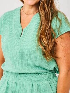 Latched Mama Coastline Cotton Top